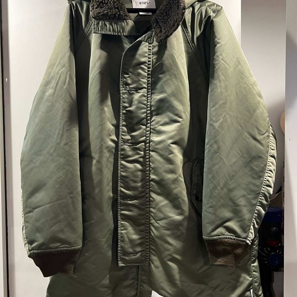 Green Wtaps Quilted Jacket